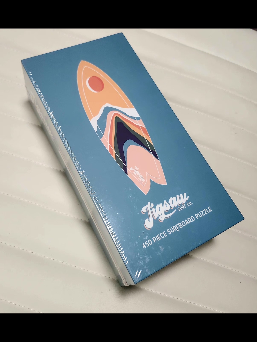 450-Piece Surfboard Puzzle - Teal & Peach